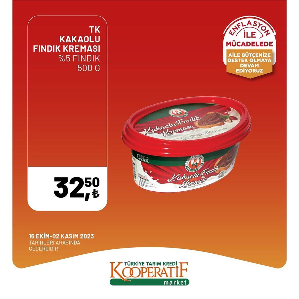 İNDİRİM BUGÜN BAŞLADI! Tarım Kredi Kooperatifi Market İndirim Kataloğu | Siirt Olay Haber Tarım Kredi Kooperatif Market ekim ayına özel yeni indirimli ürünler listesi: Yüzde 50 indirim bugün başlıyor (16 Ekim-2 Kasım 2023 Tarım Kredi Market indirimleri) - 33