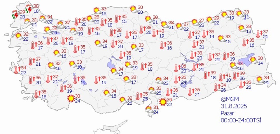 Sıcaklar pazar pik yapacak, salıya kadar bunaltacak - 2