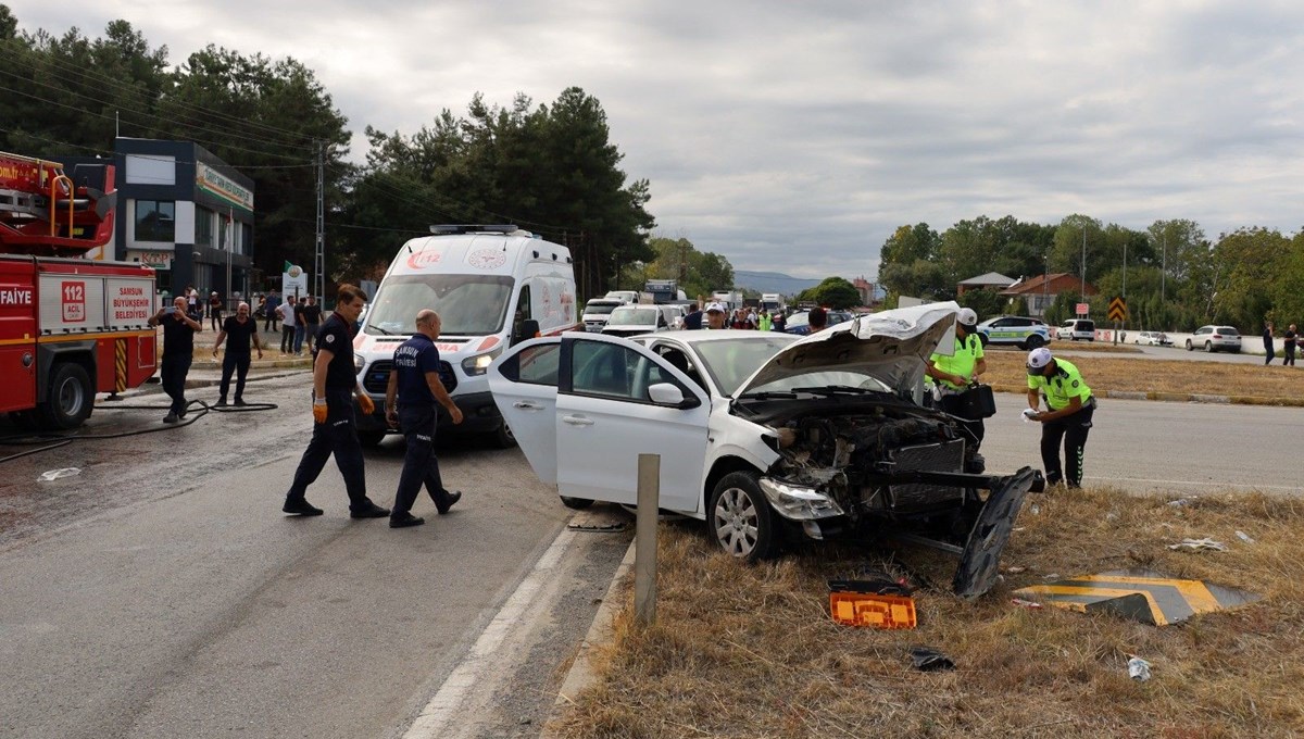 Samsun'da zincirleme kaza