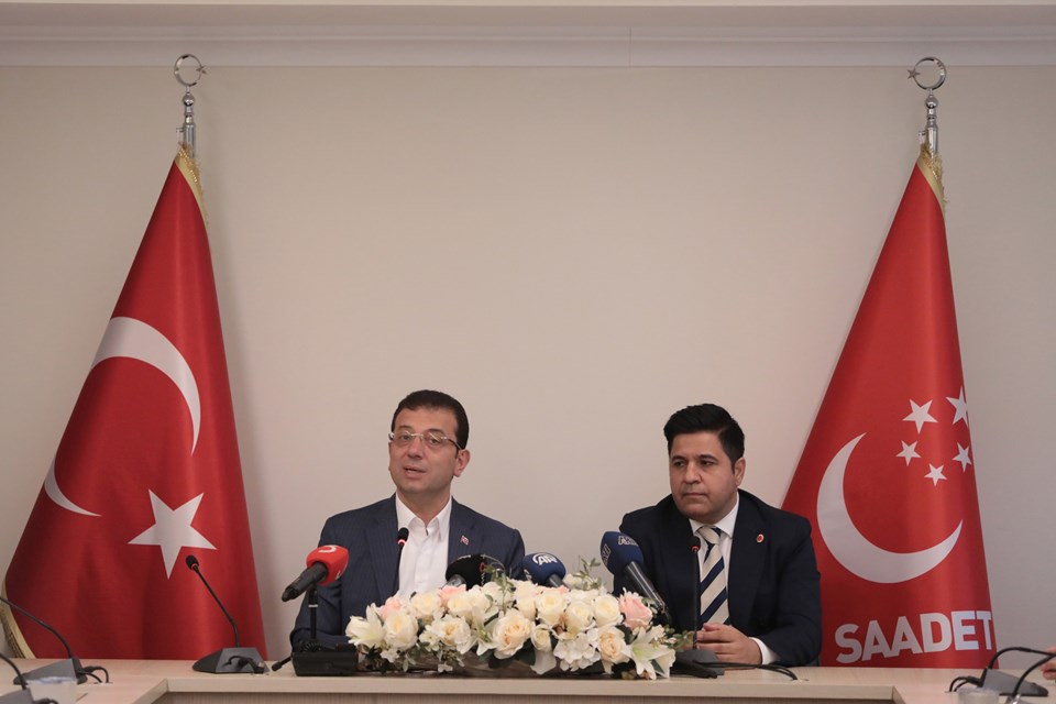 Ekrem İmamoğlu'dan Saadet Partisi İYİ Parti ve HDP'ye ziyaret - 1