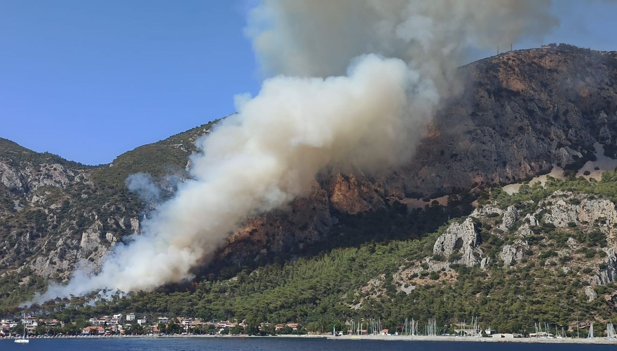 Muğla ve Aydın’da yangın (Havadan ve karadan müdahale edildi)