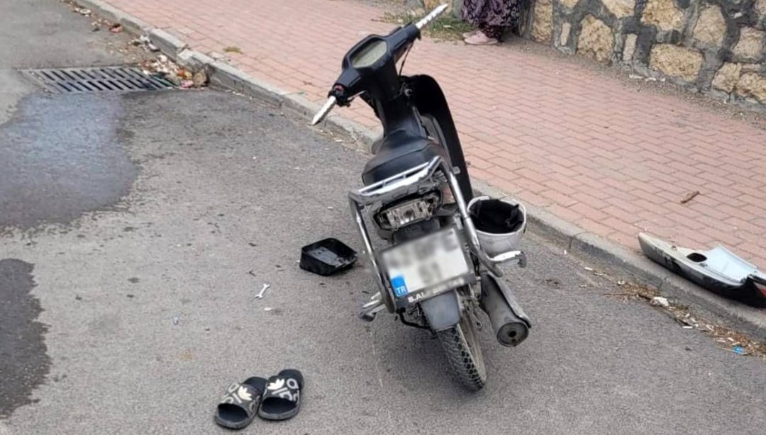Konya'da motosiklet kazası: 1 çocuk ağır yaralı