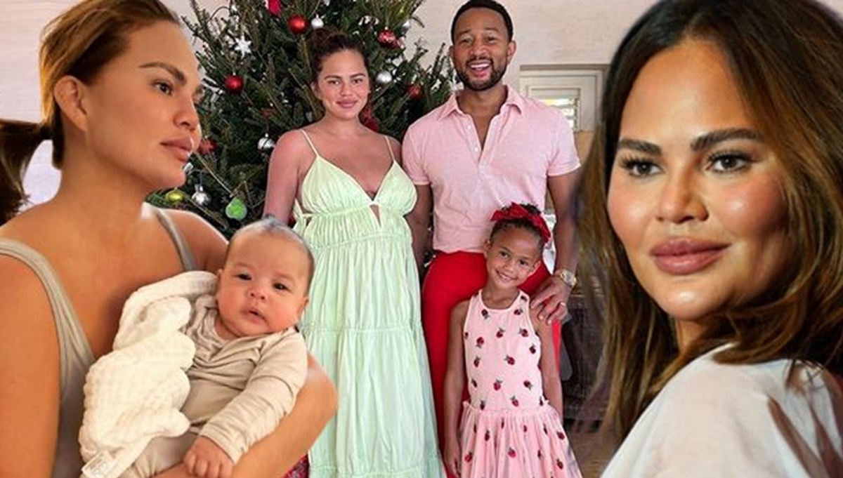 Chrissy Teigen doğum anını paylaştı