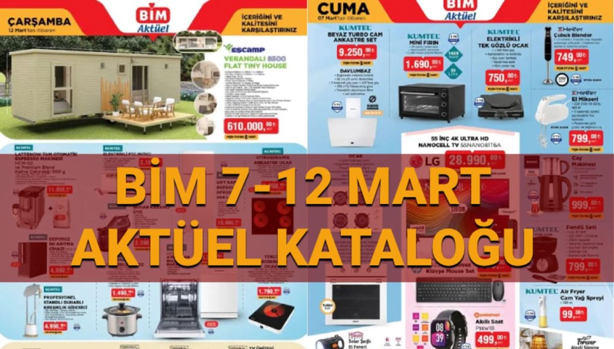 BİM Aktüel Kataloğu 10-11-12 Mart 2025: Metal kitaplık, televizyon ünitesi, elektrikli güveç ve dolap satışa çıkıyor