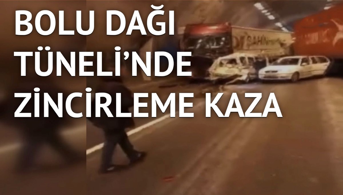 Bolu Dağı Tüneli'nde zincirleme kaza: İstanbul istikametine ulaşım durdu