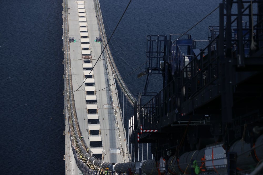 1915 Çanakkale Köprüsü 318 metre yükseklikten görüntülendi - 16