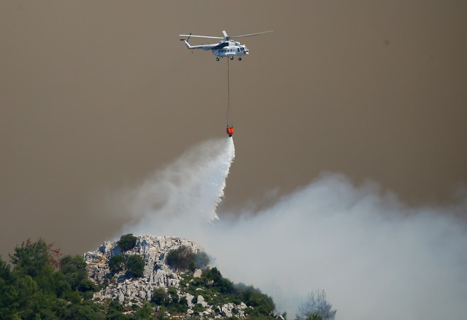 İzmir Karabağlar'da orman yangını - 1