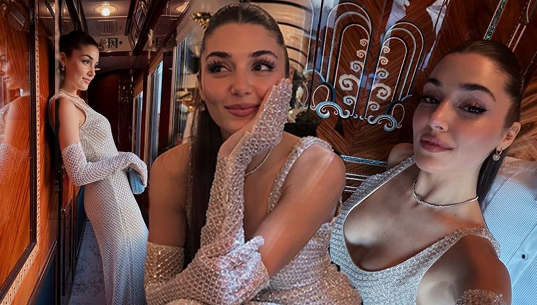 Hande Erçel'in romantik tren yolculuğu