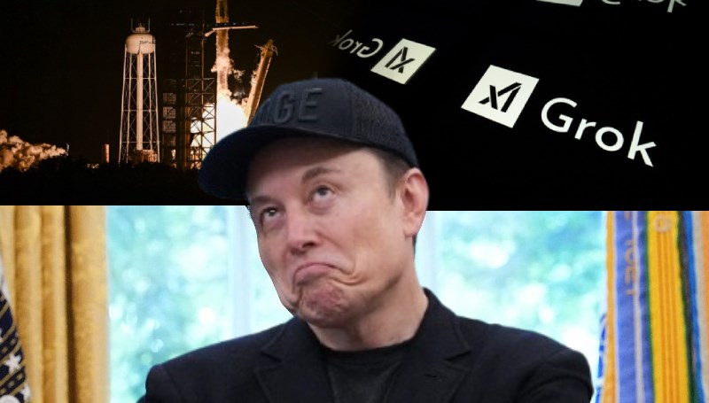 Dibe vuran Tesla'dan, küfür eden Grok'a:  Musk'ın son kalesi SpaceX