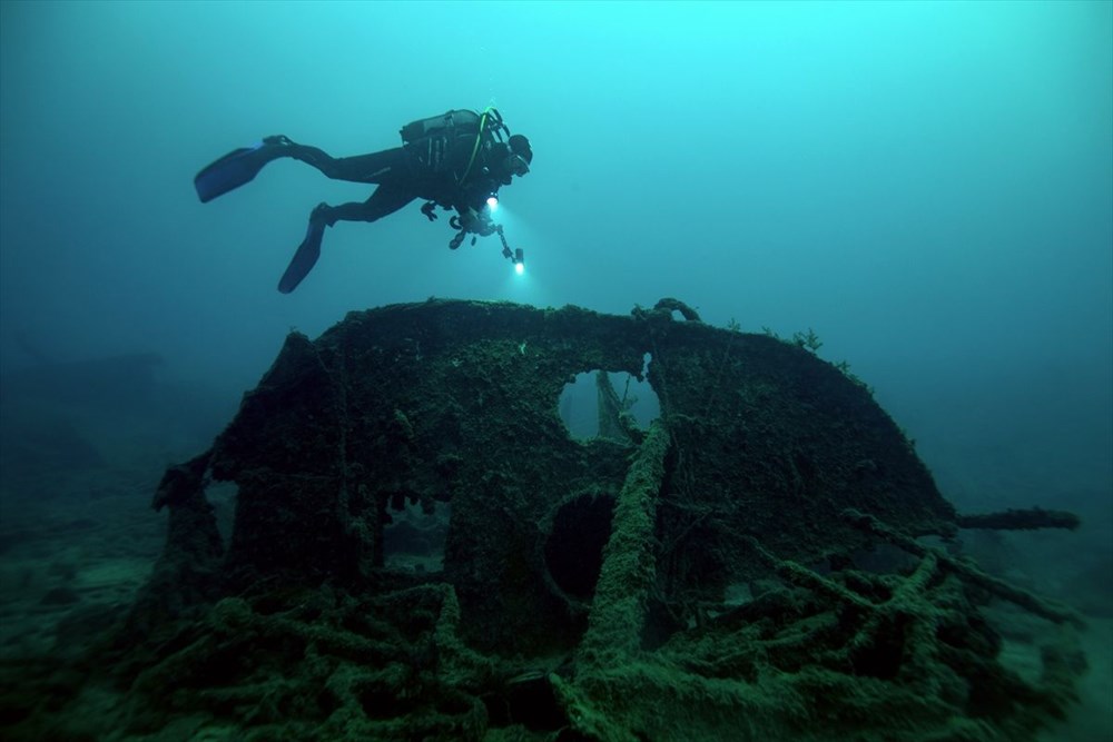 1. Dünya Savaşı'nın bitişinin 103. yılında Çanakkale'deki batık görüntülendi - 12