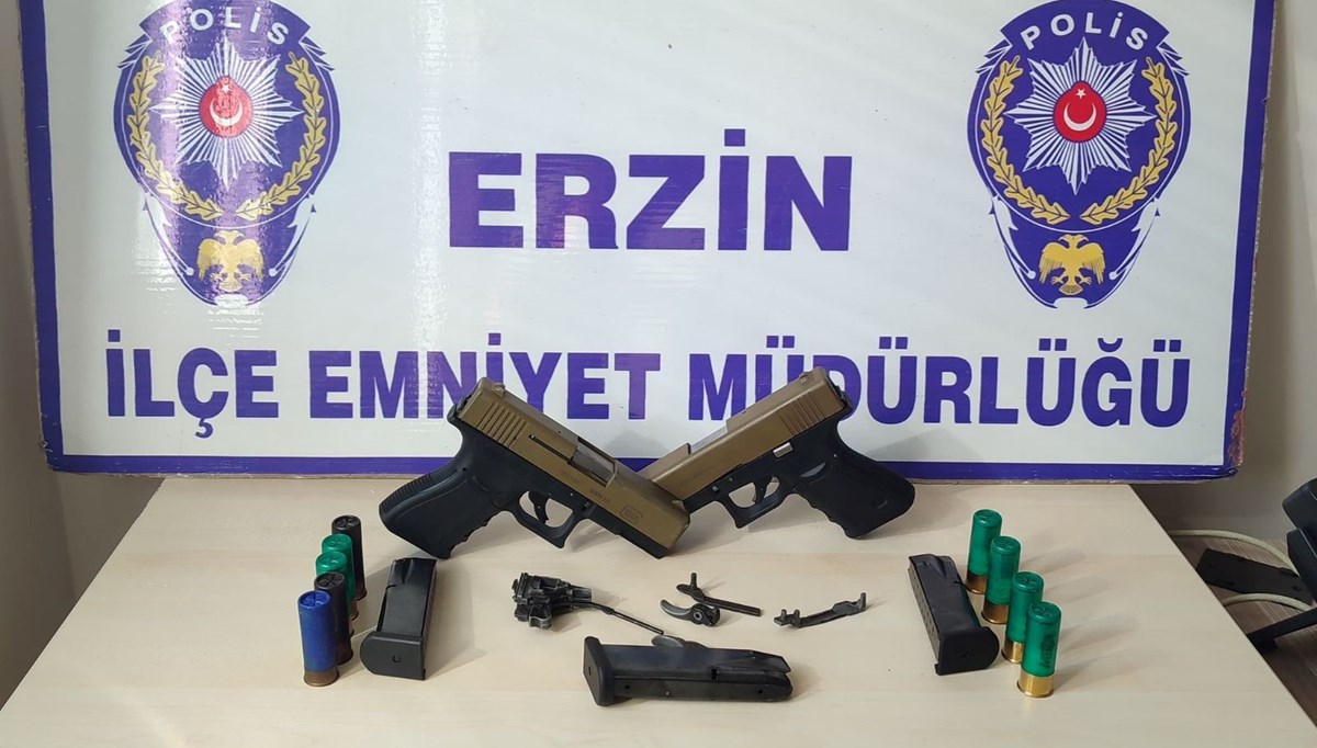 Erzin'de silah kaçakçılığı