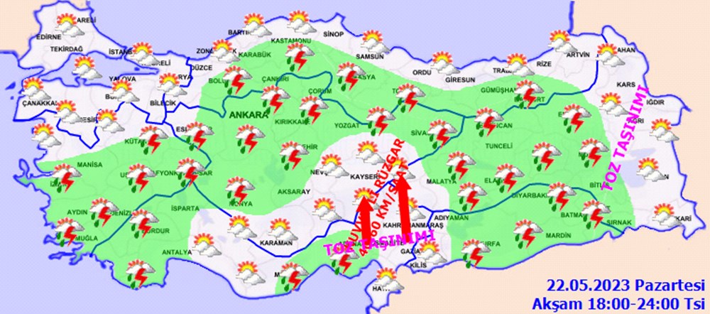 12 il için sağanak yağış uyarısı (Bugün hava nasıl olacak?) - 9