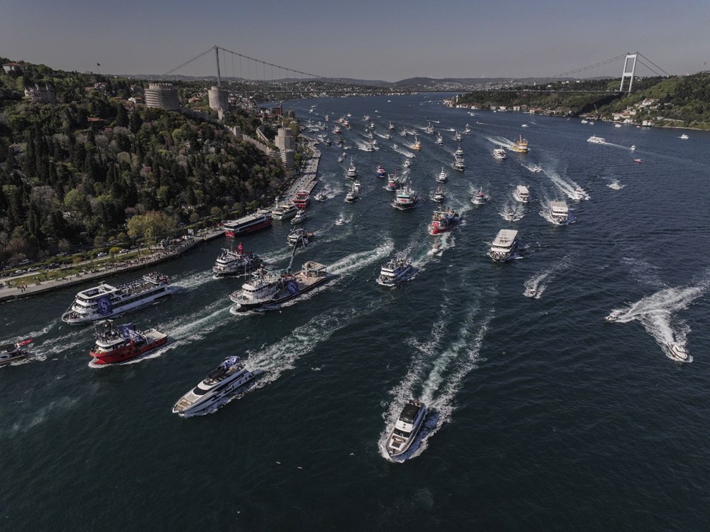 Boğaz'da "Sarıyer donanması": Şampiyonluk coşkuyla kutlandı 76
