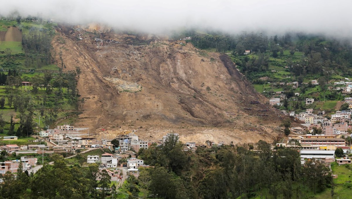 Ekvador'da toprak kayması sonucu ölenlerin sayısı 65'e çıktı