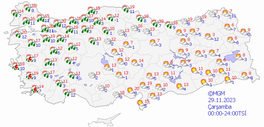 İstanbul ve 19 il için sağanak yağış uyarısı - 10