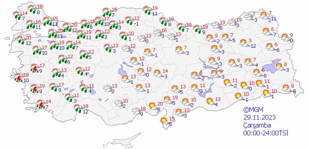 İstanbul ve 19 il için sağanak yağış uyarısı - 10