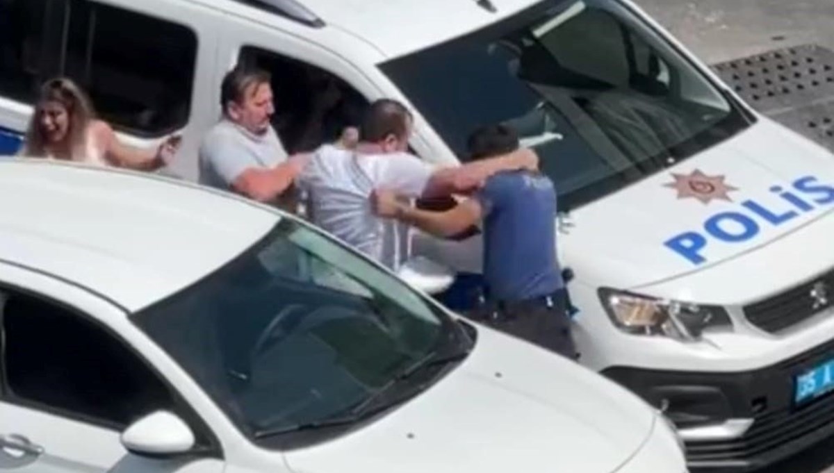 İzmir'de polise yumruklu saldırı İzmir'de polise yumruklu saldırı