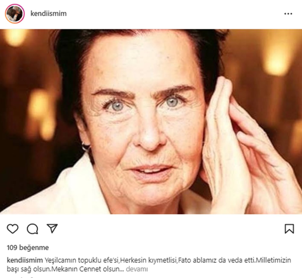 Ünlüler Fatma Girik'e sosyal medya mesajlarıyla veda etti - 11