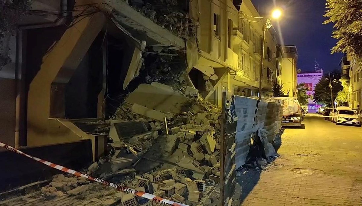 Avcılar'da 6 katlı binada çökme
