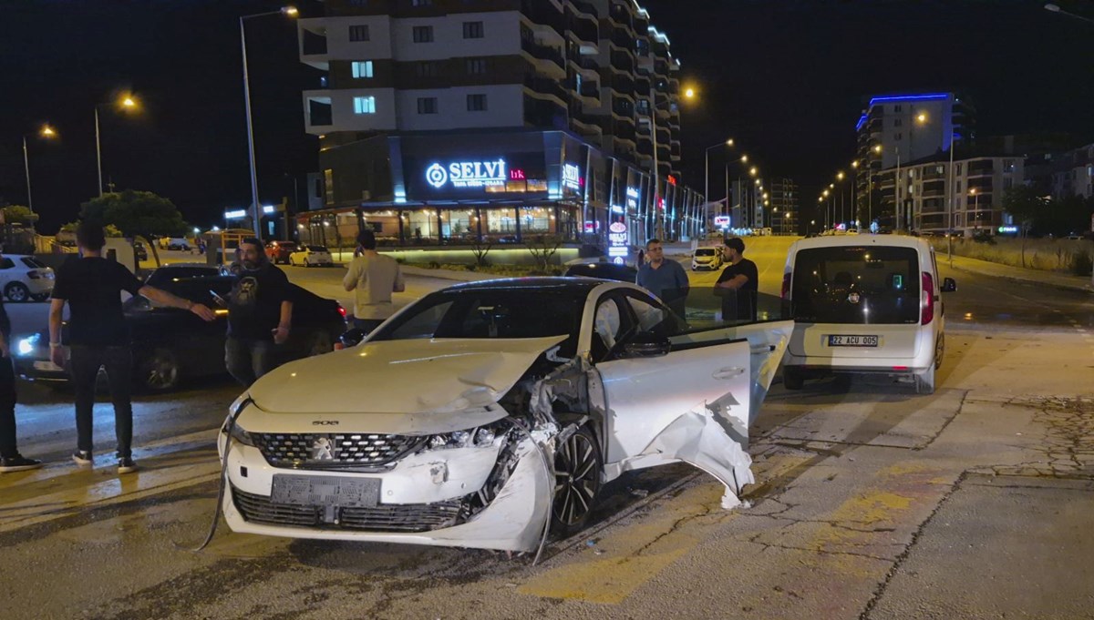 Edirne'de zincirleme kaza: 1 kişi yaralandı