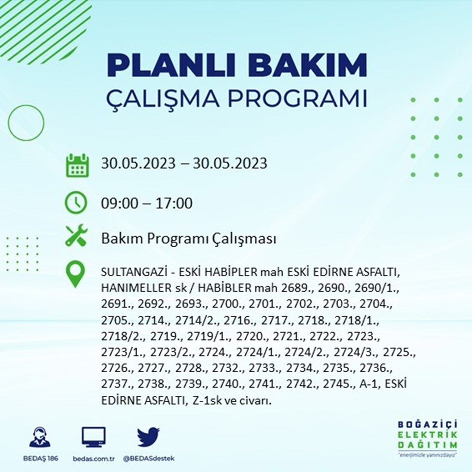 İstanbul'un 5 ilçesinde elektrik kesintisi: Elektrikler ne zaman gelecek? (BEDAŞ duyurdu) - 6