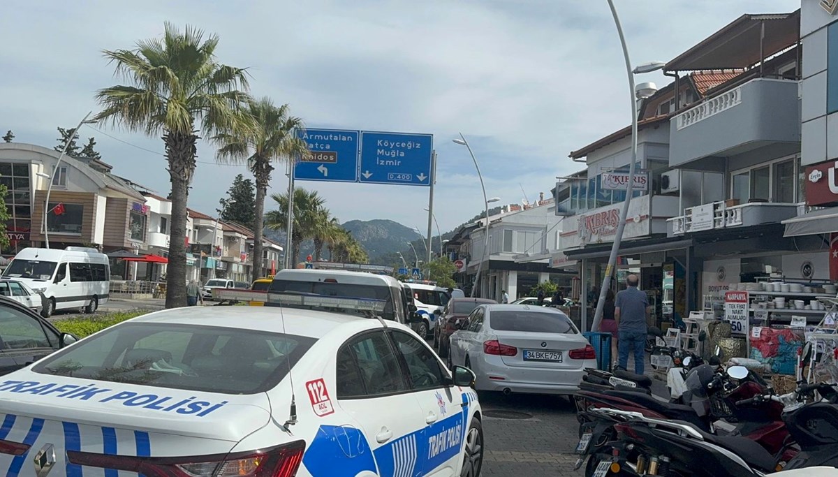 Marmaris'te bankada korkunç olay