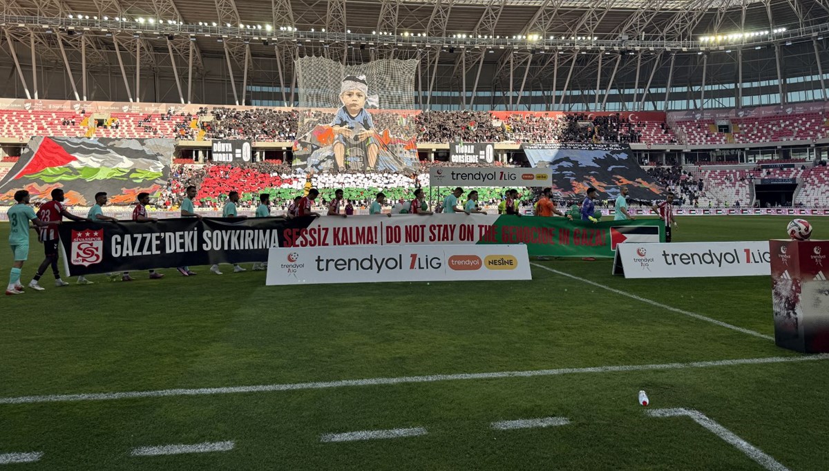 Sivasspor'dan Gazze koreografisi
