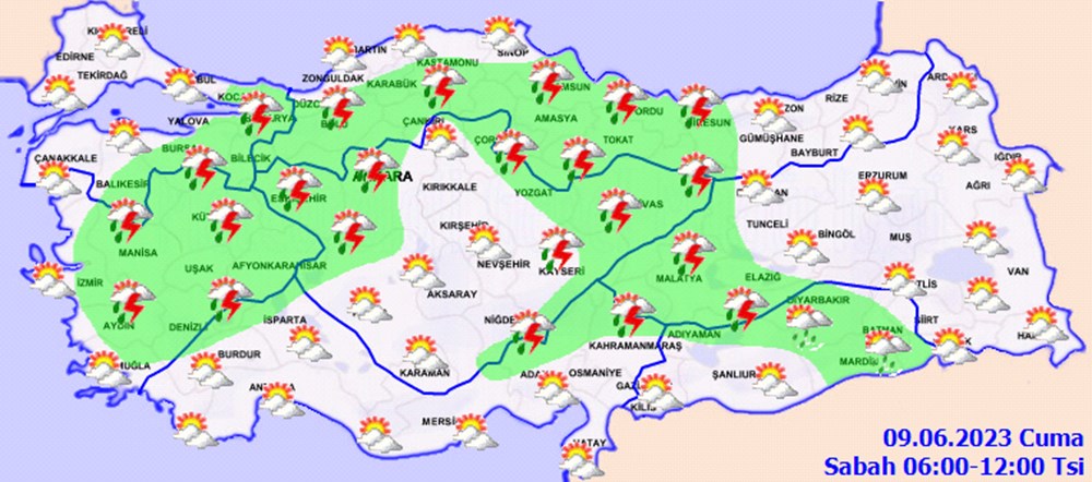 Meteorolojiden 24 il için sarı kodlu uyarı (Bugün hava nasıl olacak?) - 4