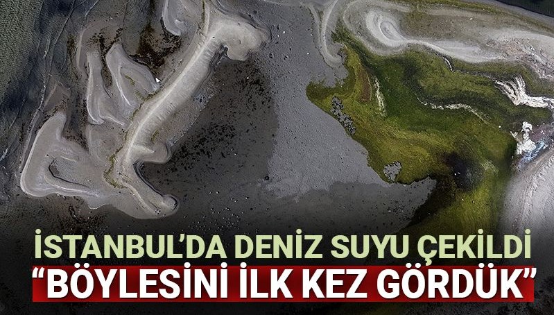 İstanbul'da deniz suyu çekildi | 