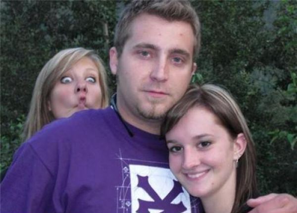 Nutsack Photobomb