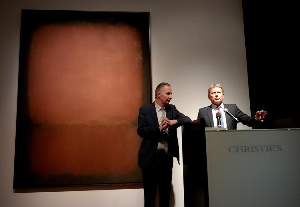 Rothko'nun "10 numara"lı başyapıtı 82 milyon dolara satıldı - 1