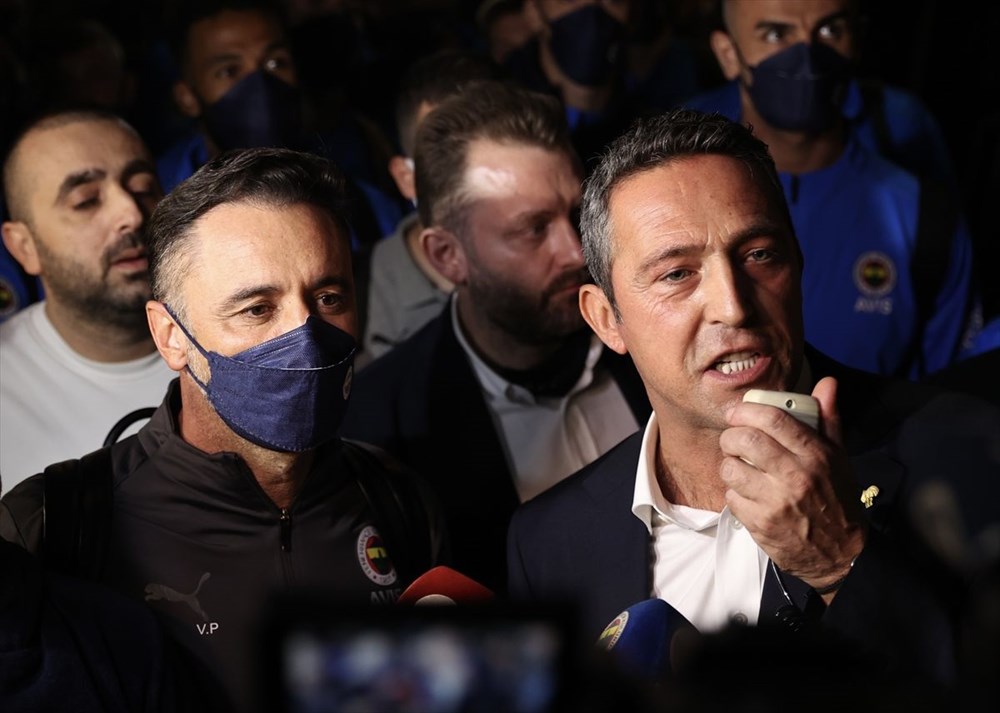 Fenerbahçe kafilesine havalimanında karşılama - 6
