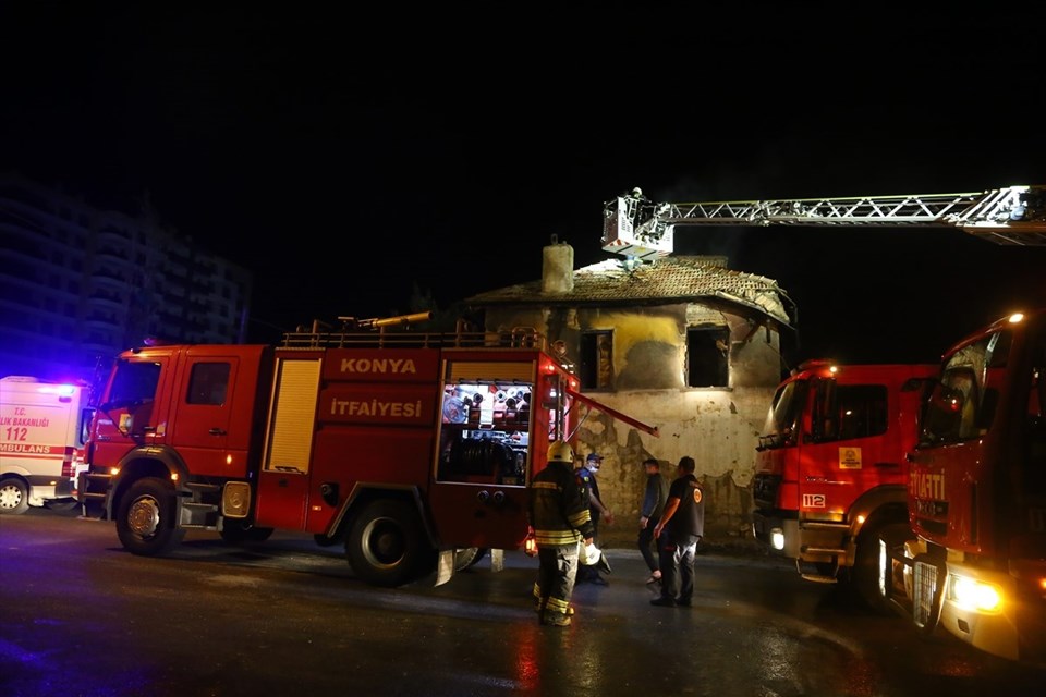 Konya'da yangın faciası: 3 çocuk hayatını kaybetti - 2