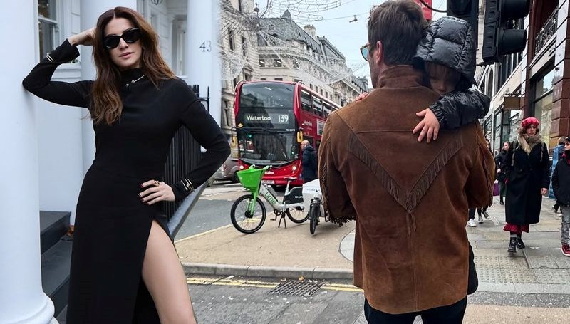 Kıvanç Tatlıtuğ'un eşi Başak Dizer'den Londra pozları