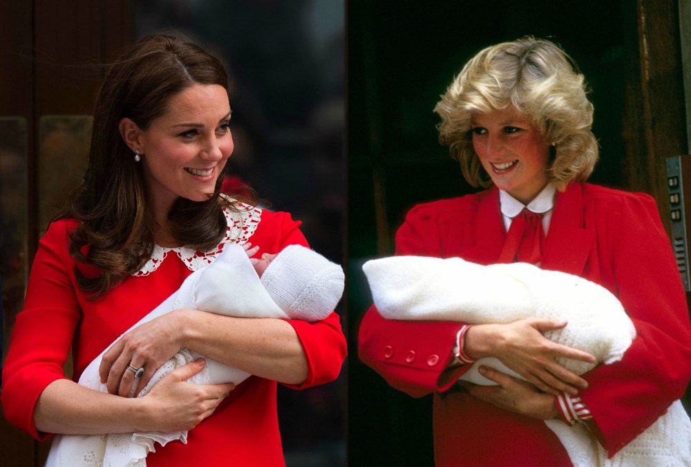 Lady Diana ve Kate Middleton'ın stil ikizi olduğunu gösteren kareler - 1