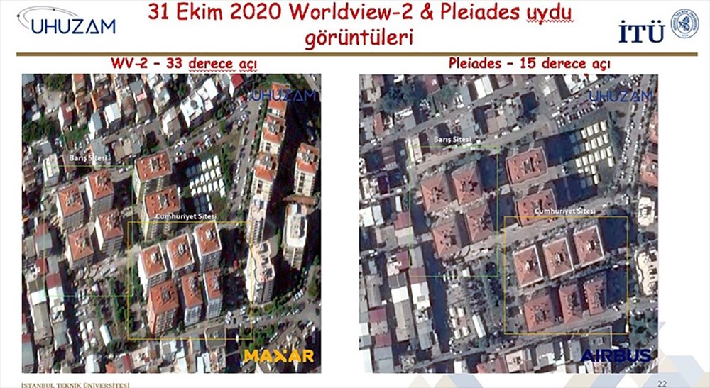 İzmir'deki yıkım uzaydan görüntülendi - 7