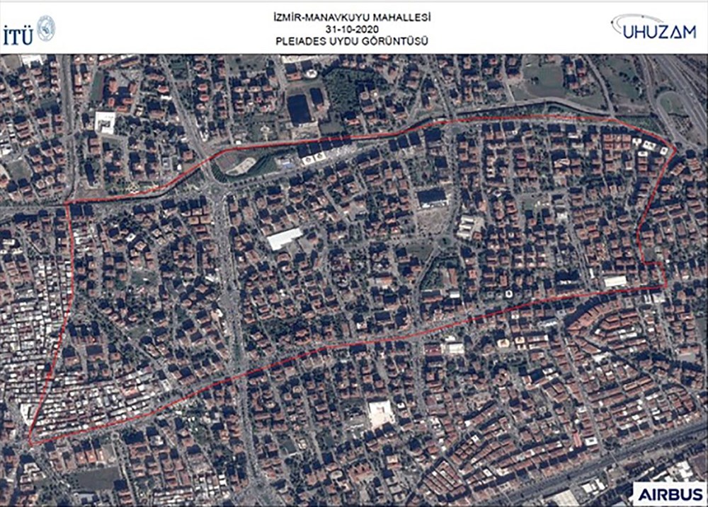 İzmir'deki yıkım uzaydan görüntülendi - 24
