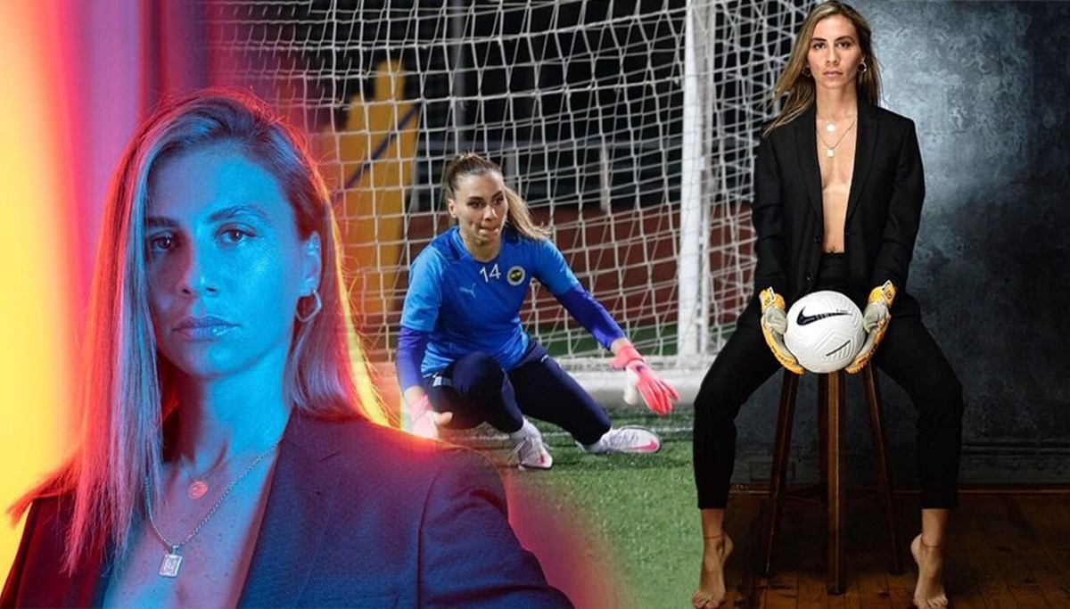 Fenerbahçe'nin kalecisi Ezgi Çağlar dikkatleri üzerine çekti: Erkekleri pembe formayla, kadınları da takım elbiseyle sevin!