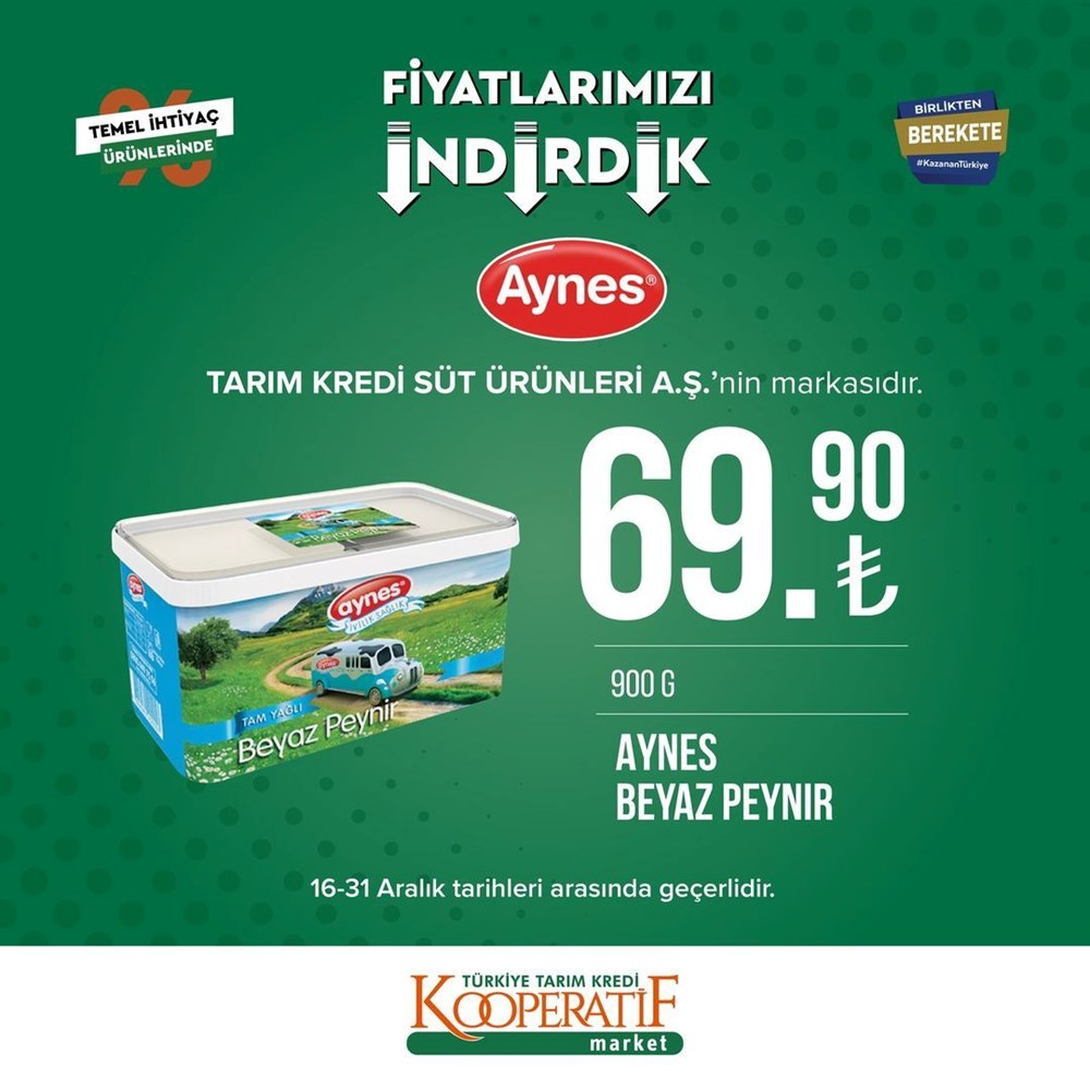 Tarım Kredi Kooperatif Market yeni indirimli ürünler listesini yayınladı (16-31 Aralık güncel indirimli ürünler kataloğu) - 12