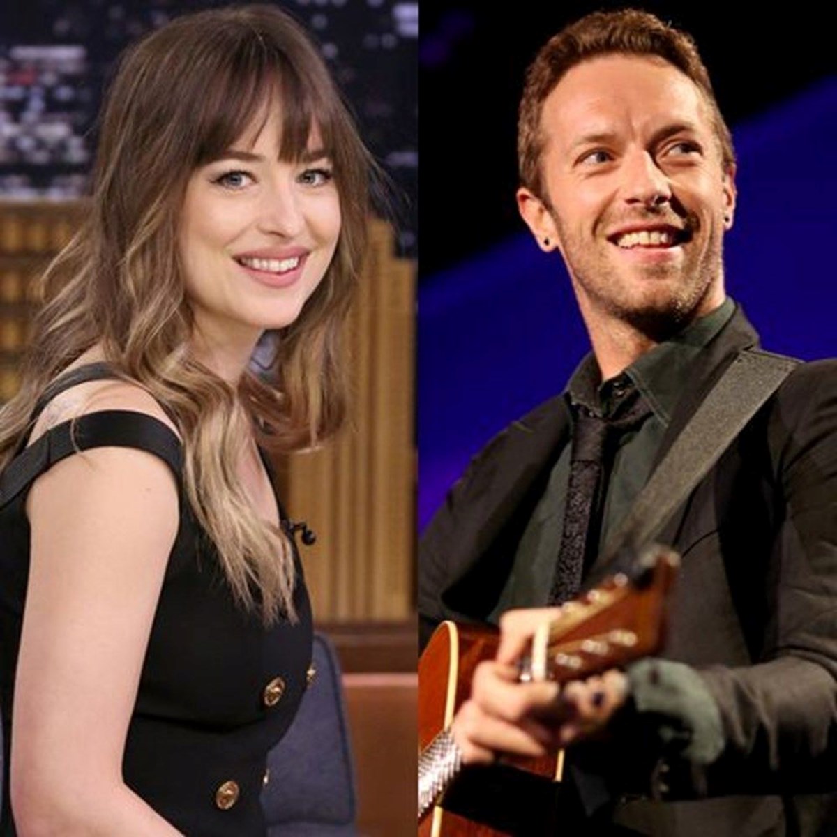 Дакота джонсон тимберлейк. Chris Martin and Dakota Johnson.