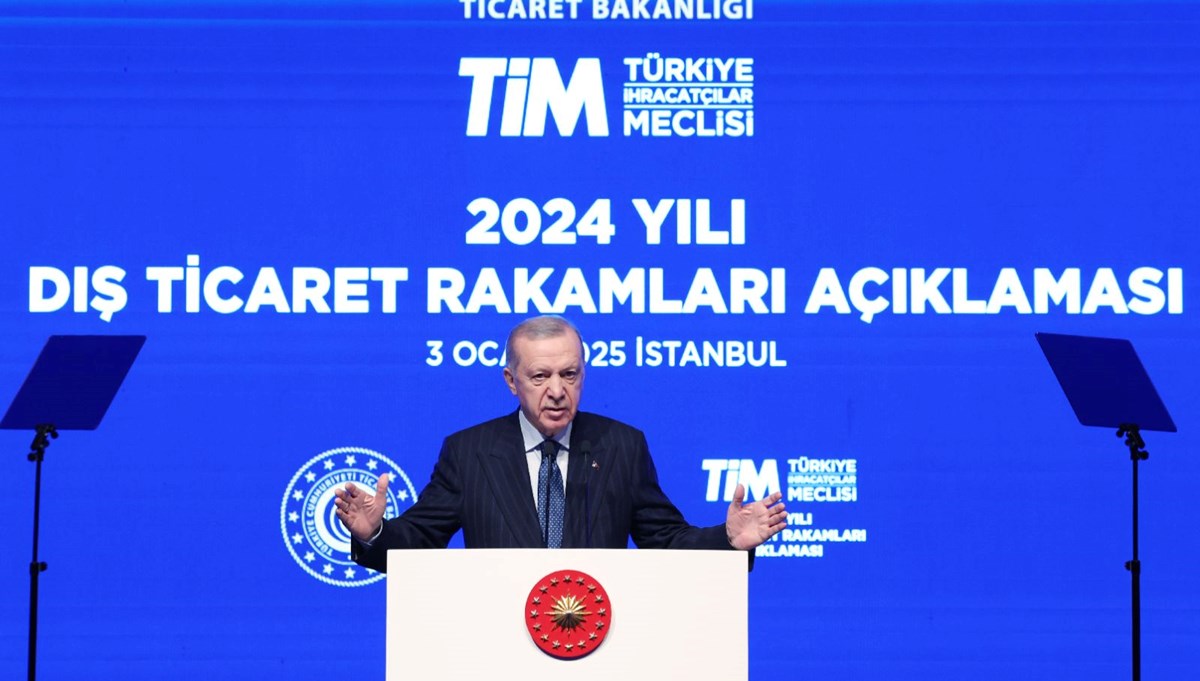 İhracatta Cumhuriyet tarihinin rekoru kırıldı | Cumhurbaşkanı Erdoğan: 2024’te 262 milyar dolar ihracatla rekor kırıldı