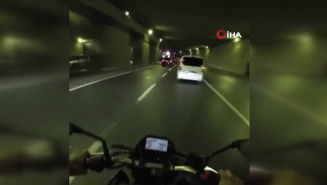 Motosikletli ölümden döndü