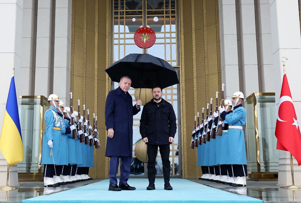 Ukrayna lideri Zelenski Anıtkabir'i ziyaret etti, Cumhurbaşkanı Erdoğan ile bir araya geldi - 1