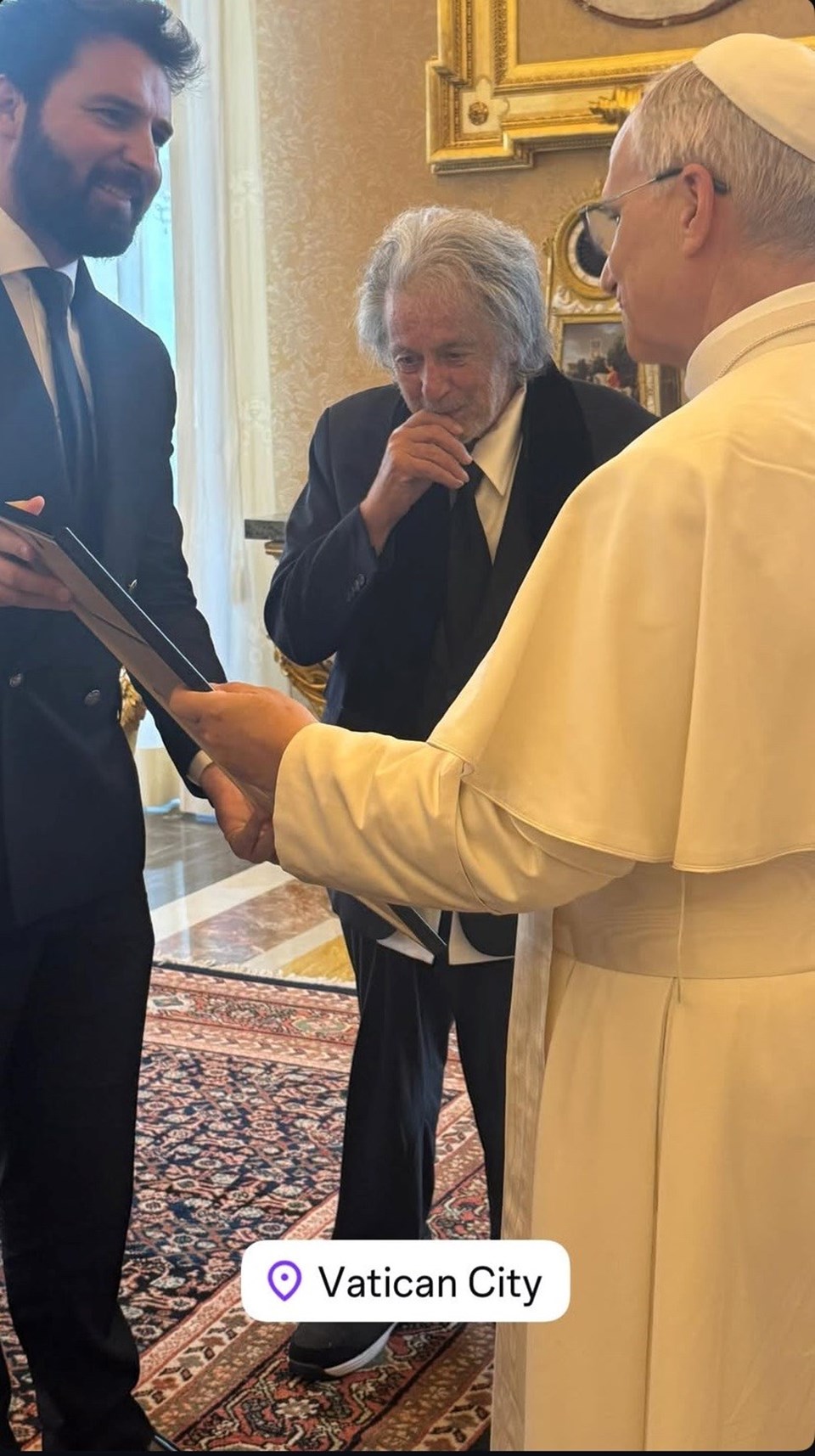 Al Pacino, Papa Leo ile tanıştı - 1