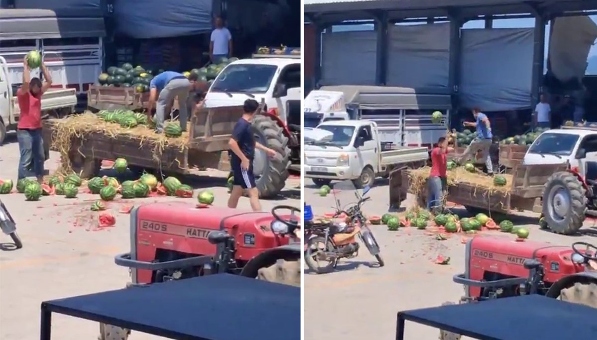 Karpuzları yere atıp parçalayan çiftçilere kötü haber Karpuzları yere atıp parçalayan çiftçilere kötü haber