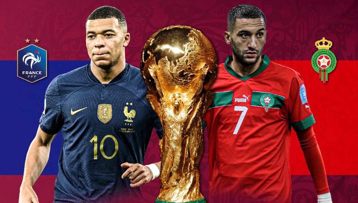 Dünya Kupası Katar 2022'de yarı final heyecanı: Fransa unvanını korumak Fas tarihe geçmek için sahaya çıkıyor