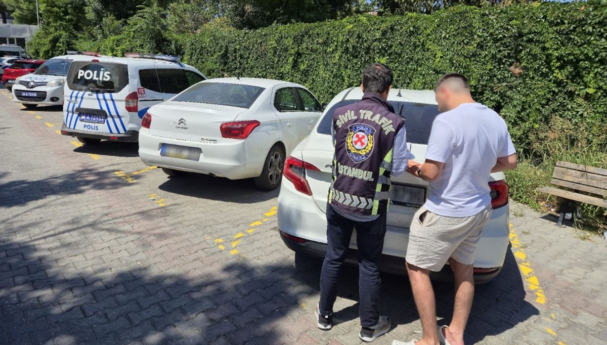 Makas atan sürücüye para cezası