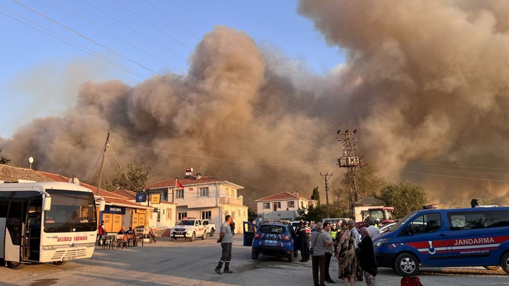 Çanakkale'de yangın: Beş köy tahliye edildi - 6
