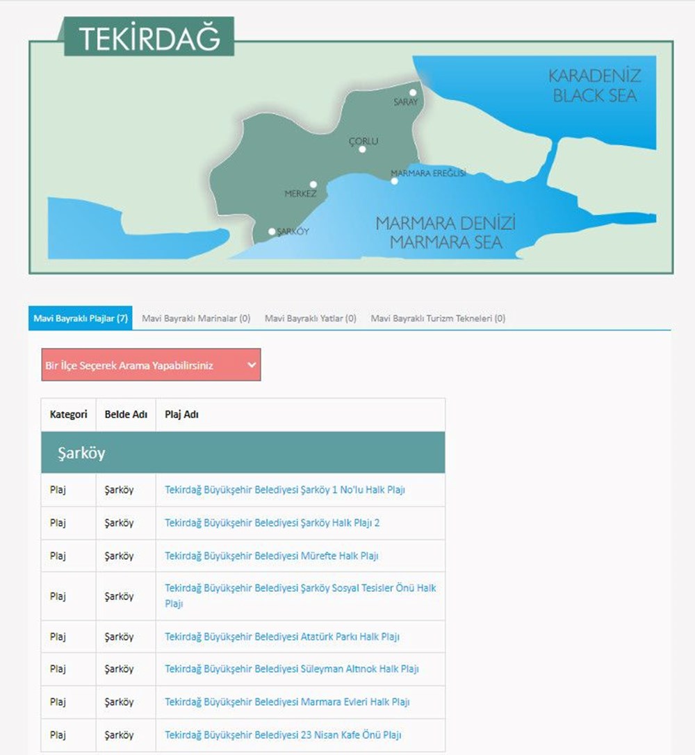 Türkiye'nin mavi bayraklı plajları: 2024 yılı güncel listesi (En iyi sahiller ve plajlar) - 65