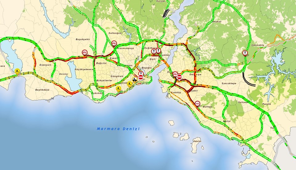 İstanbul'da metrobüs kazası sonrası trafikte son durum - 3